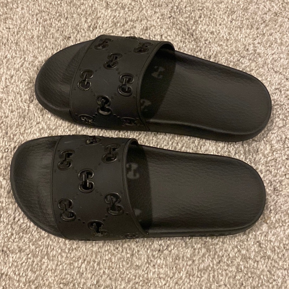 Authentic black Gucci sandals